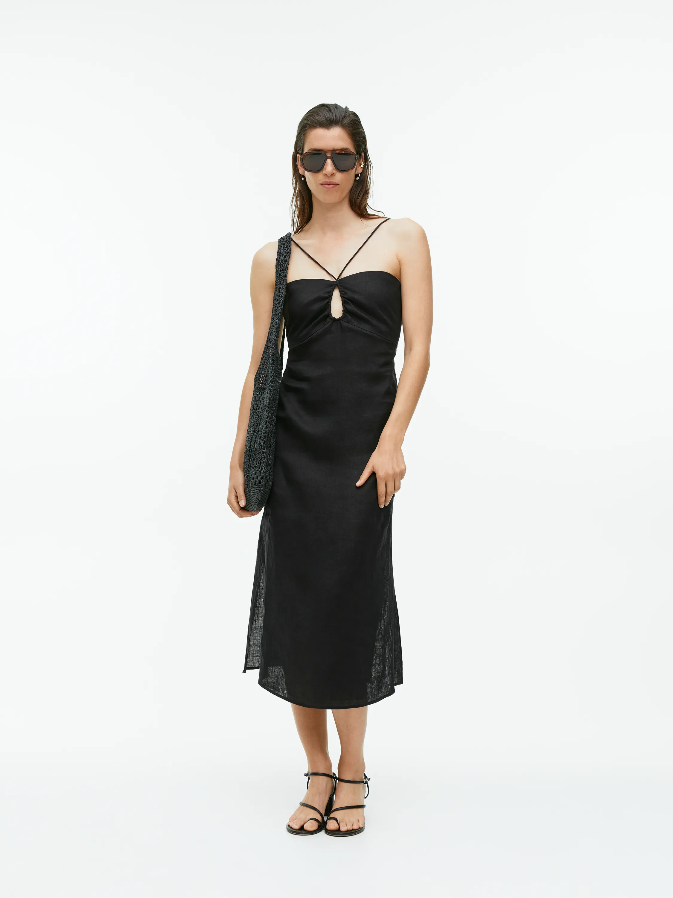 Arket + Linen Strap Dress