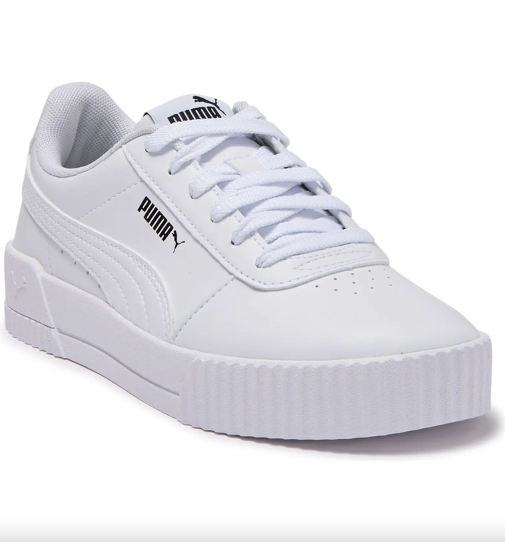 White leather platform sneakers womens on sale