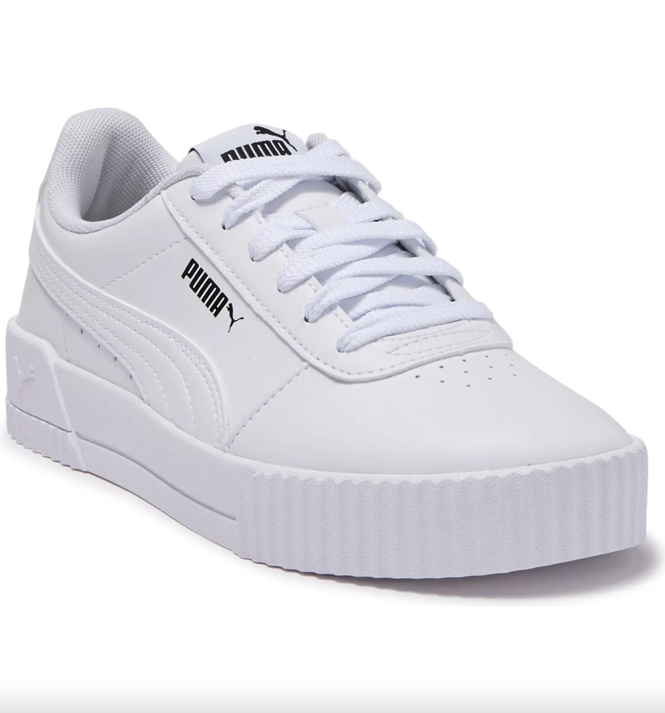 PUMA + Carina Leather Platform Sneaker (Women)