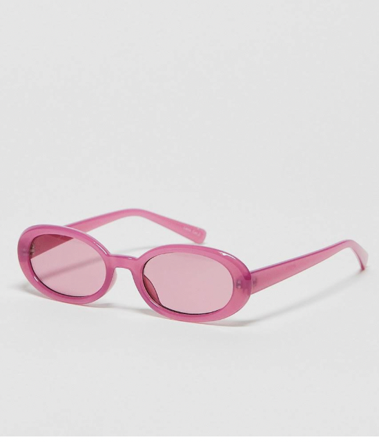 Pink clearance oval sunglasses