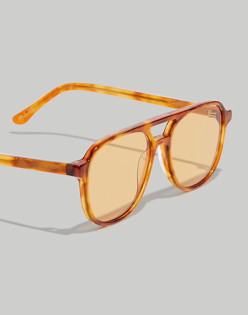 Linford square aviator sunglasses hotsell