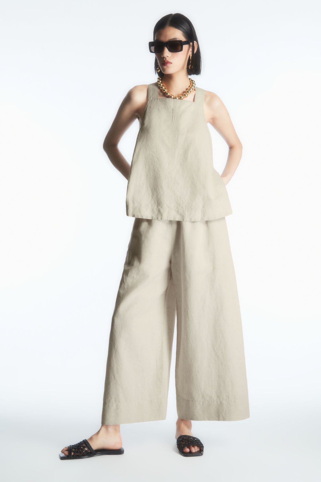 COS + Linen-Blend Culottes