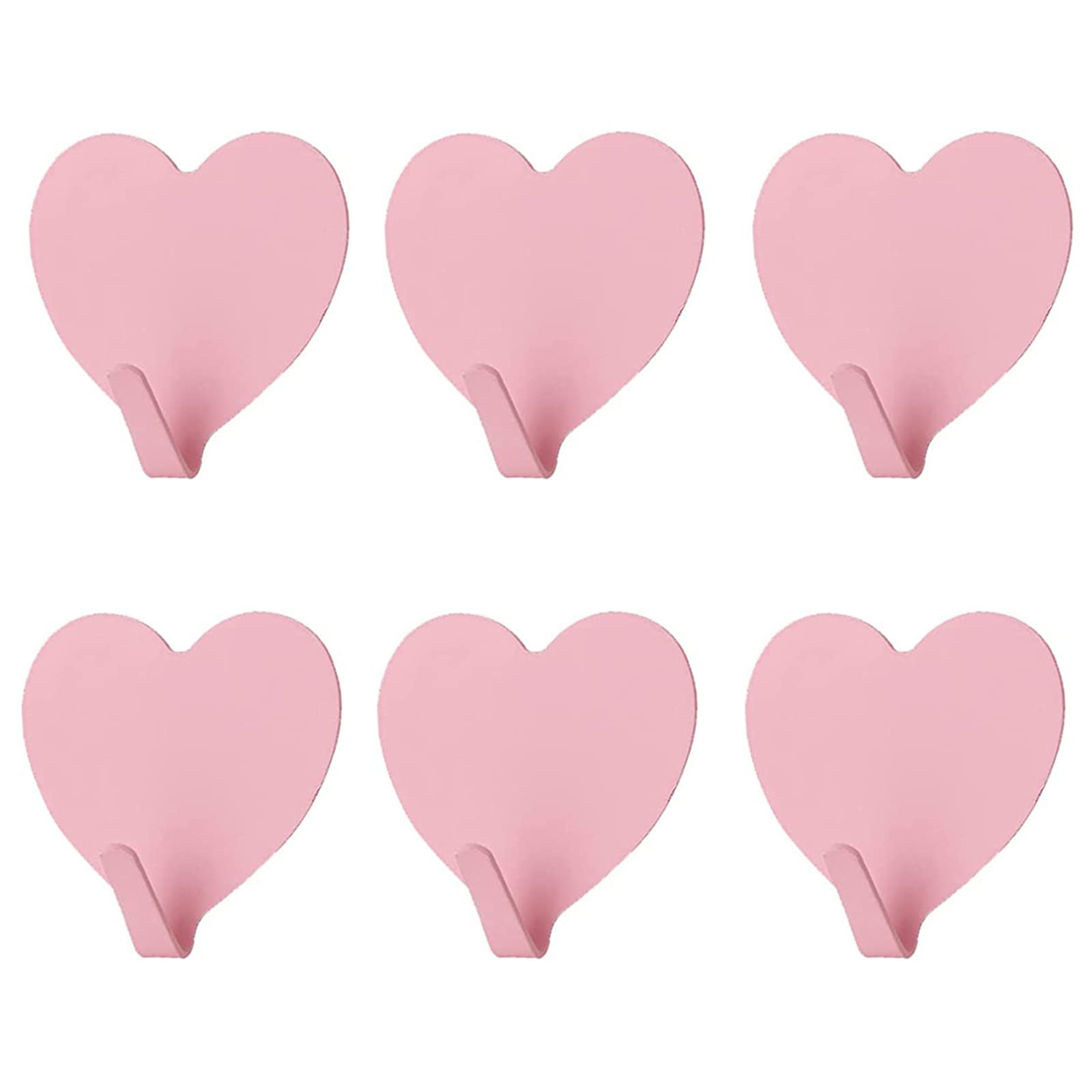 JtmyAota + 6-Pack Heart Shaped Decorative Wall Hooks