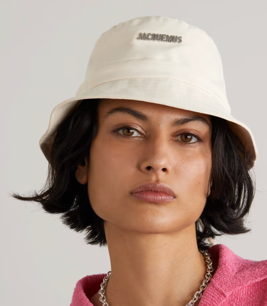 Jacquemus + Le Bob Gadjo Embellished Cotton-Canvas Bucket Hat