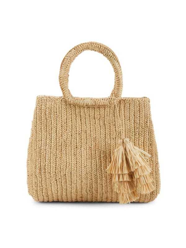 Mar Y Sol + Mar Y Sol Lauren Raffia Tote