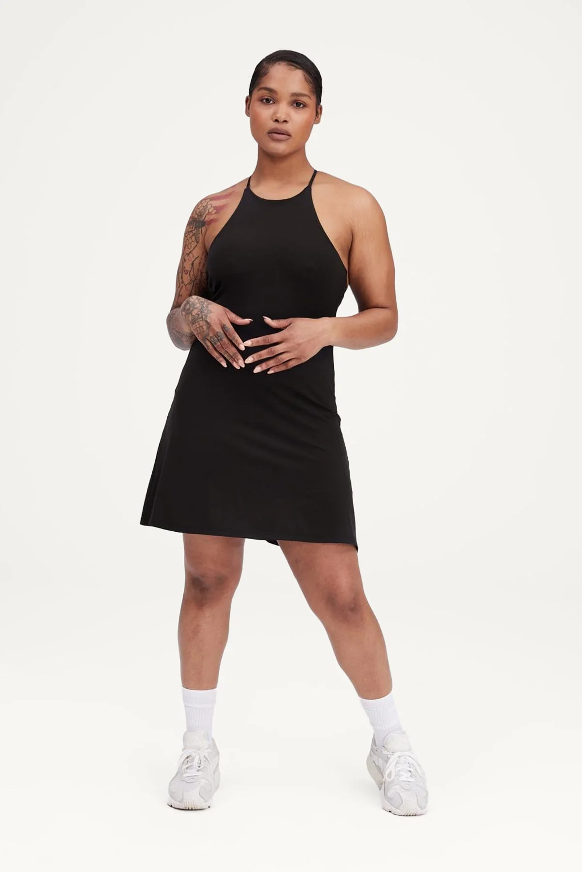Girlfriend Collective + Black Naomi Workout Dress