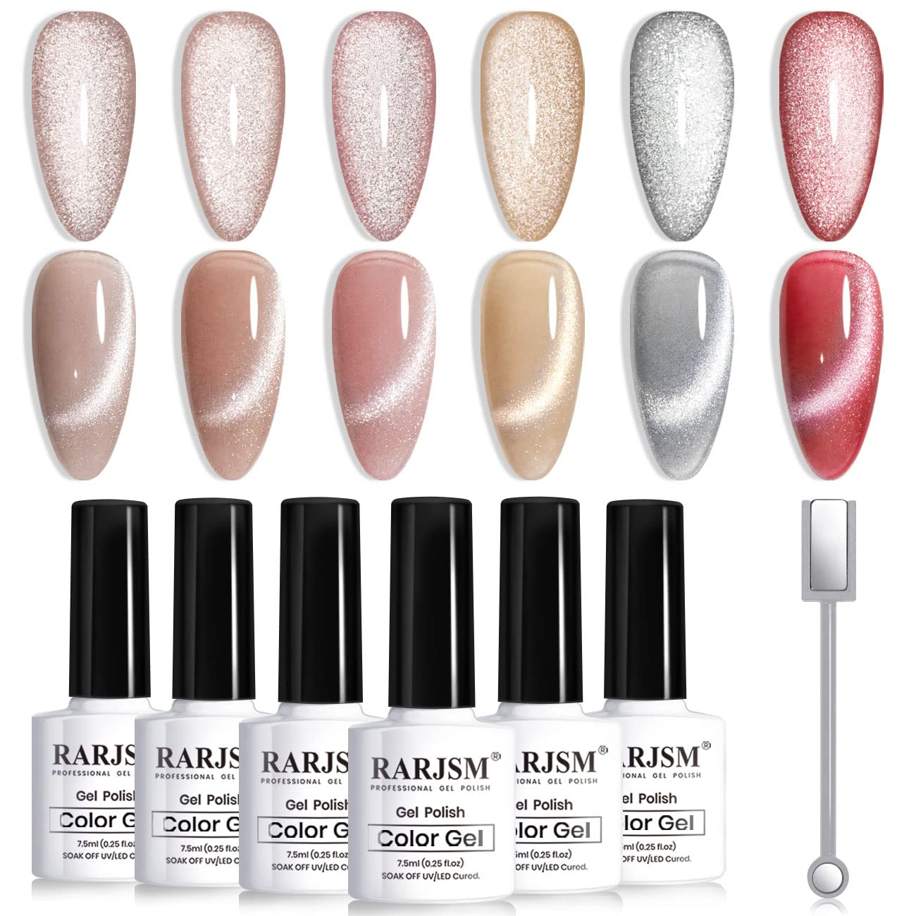 RARJSM + Cat Eye Gel Nail Polish Set