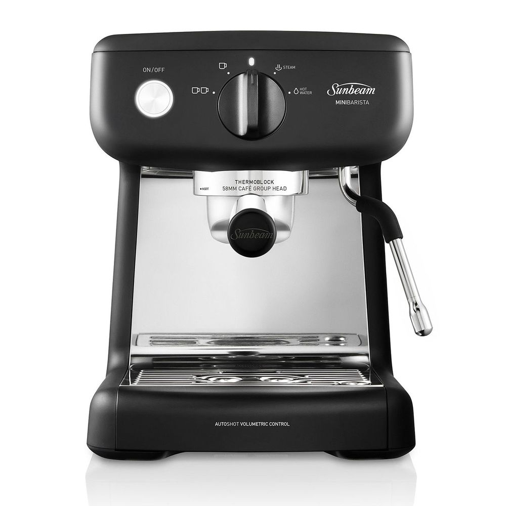 Sunbeam + Mini Barista Espresso Machine Black Classics