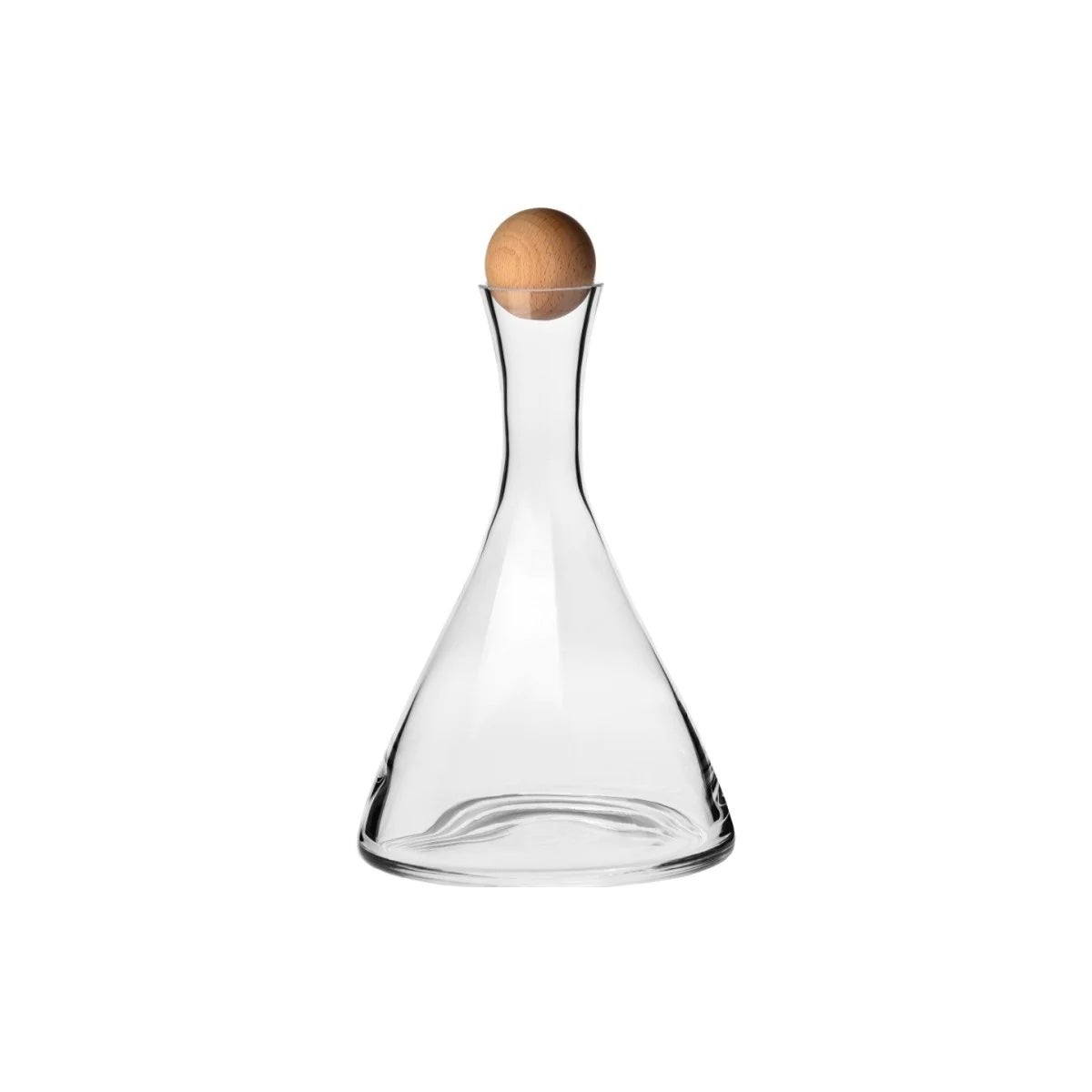 Krosno + Connoisseur Wine Decanter with Beechwood Stopper