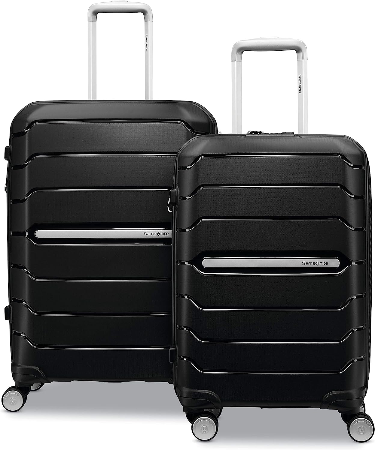 Samsonite + Freeform Hardside Expandable Luggage with Spinners Black