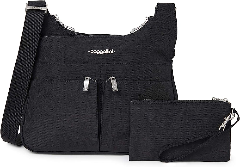 Baggallini | Bags | Baggallini Classic Black Crossbody Bag Travel Purse  Flap 2 It East West | Poshmark