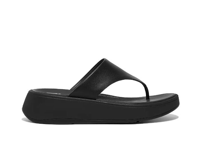 FitFlop + F-MODE Leather Flatform Toe-Post Sandals