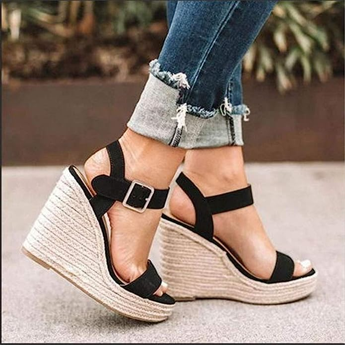 VICKI-VICKI + Ankle Strap Wedge Espadrilles