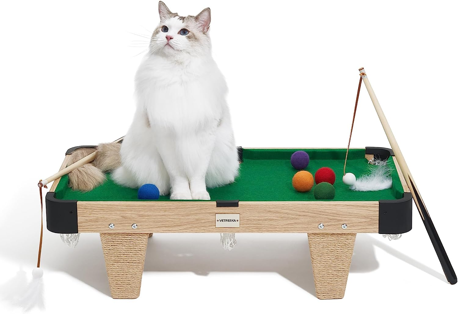 Vetreska + 4In1 Mini Pool Table For Cats