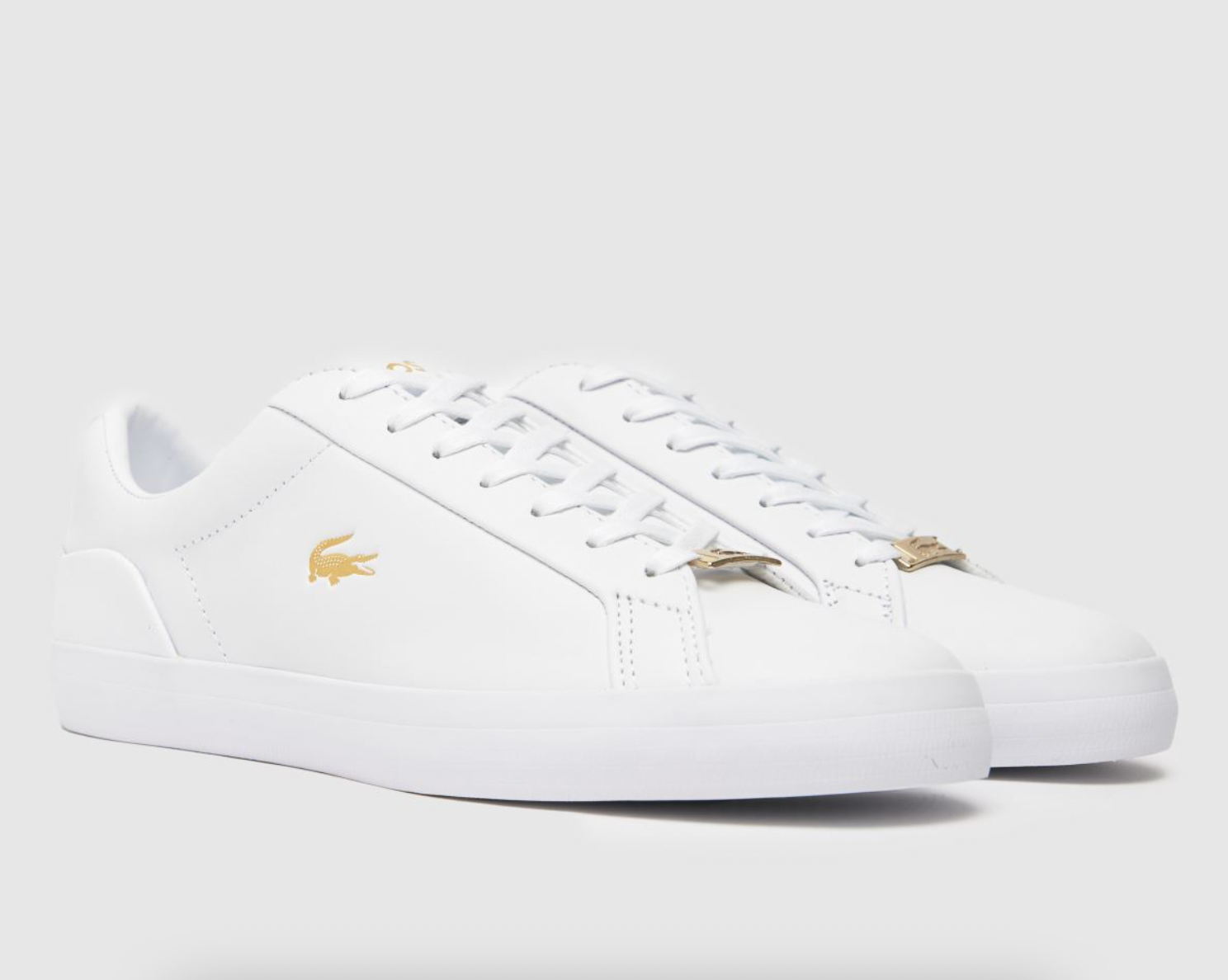 Lacoste white lerond sales trainers
