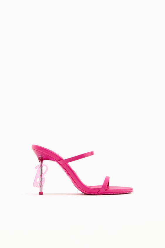 Zara x Barbie + Heeled Leather Sandals