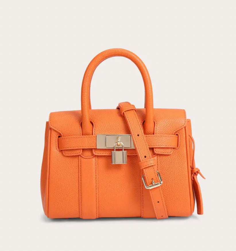 Top Grain Leather Inspired Birkin Handbag