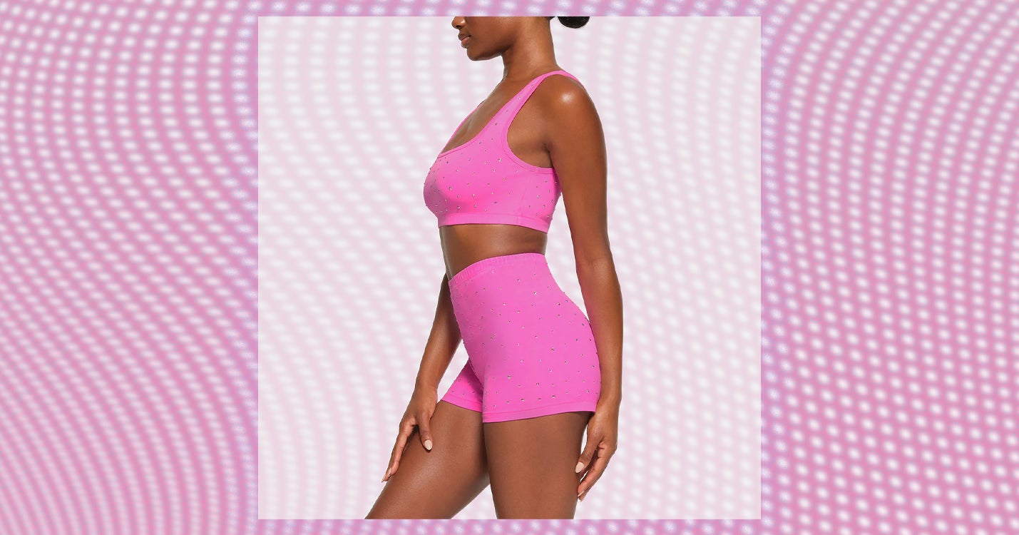 skims Cotton Rib Onesie in sugar pink 💕 #fyp #lifestyle #aesthetic #