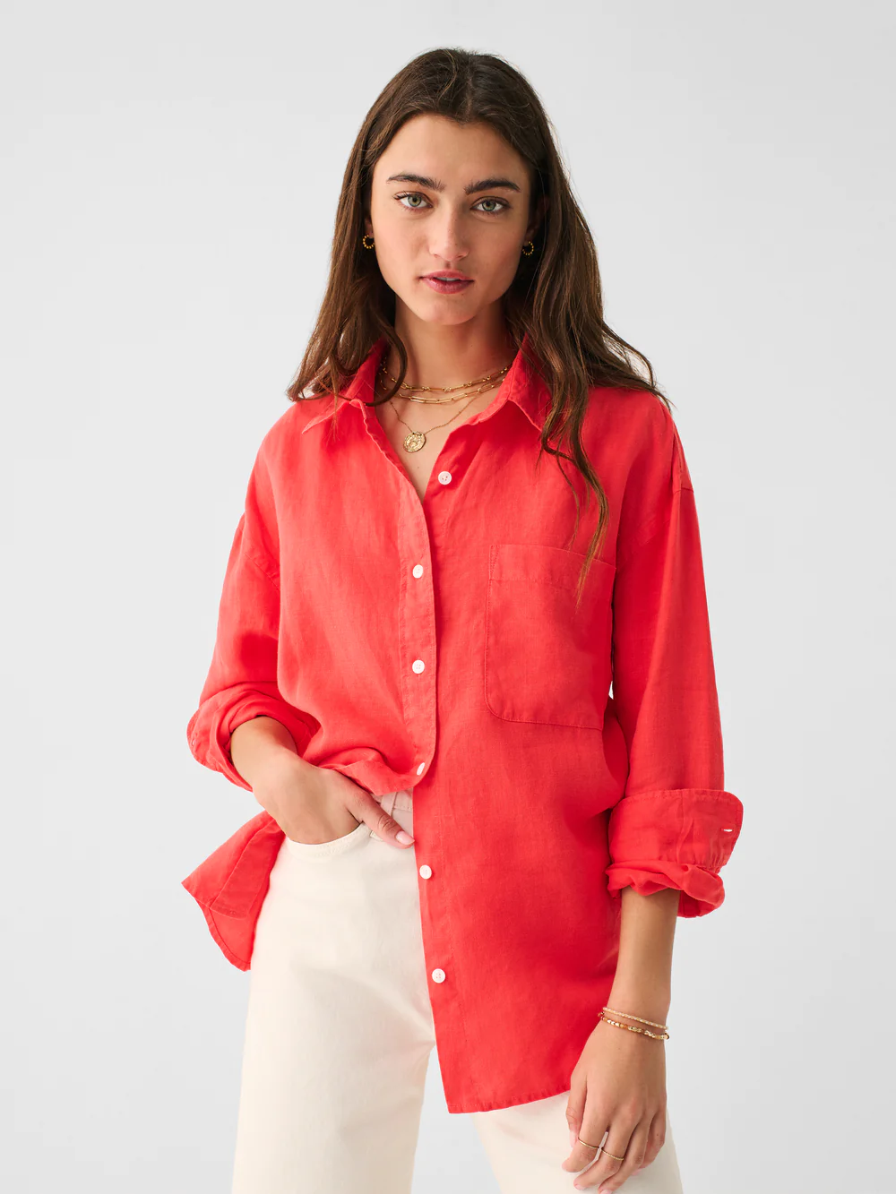 Faherty + Linen Laguna Relaxed Shirt