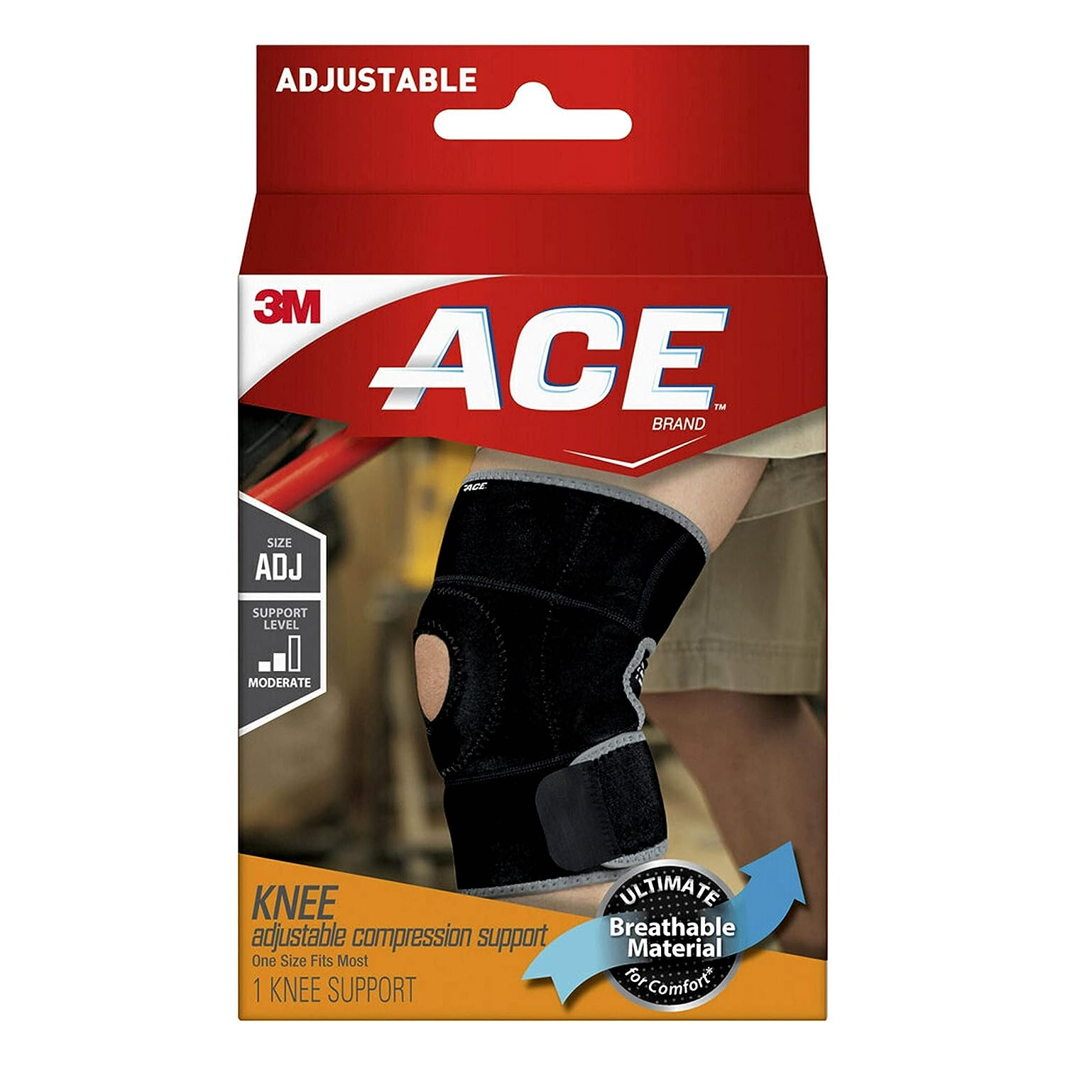 Ace + Adjustable Compression Knee Support