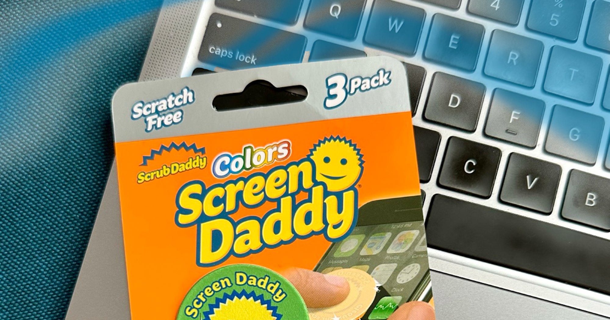 Scrub Daddy SCD2CT2016 Scratch Free Cleaning Pads Screen Daddy Microfiber
