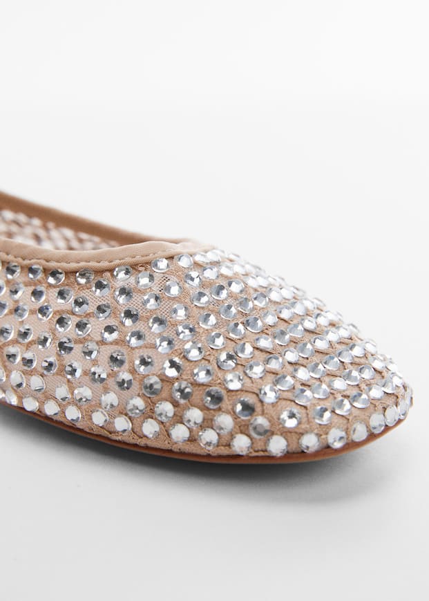 Mango + Rhinestone Ballerinas