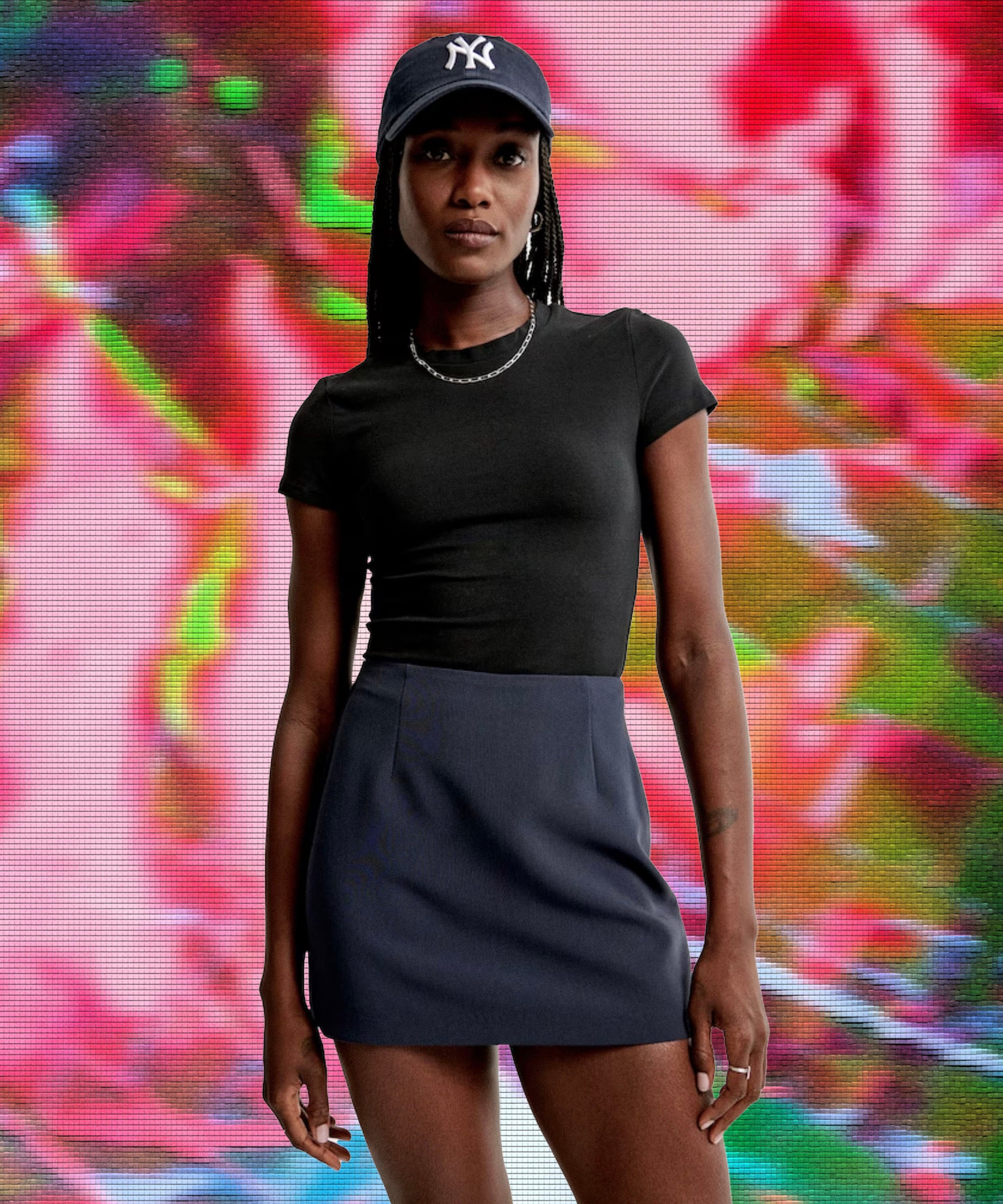 Midi Sport Skirt With Attached 10 Leggings