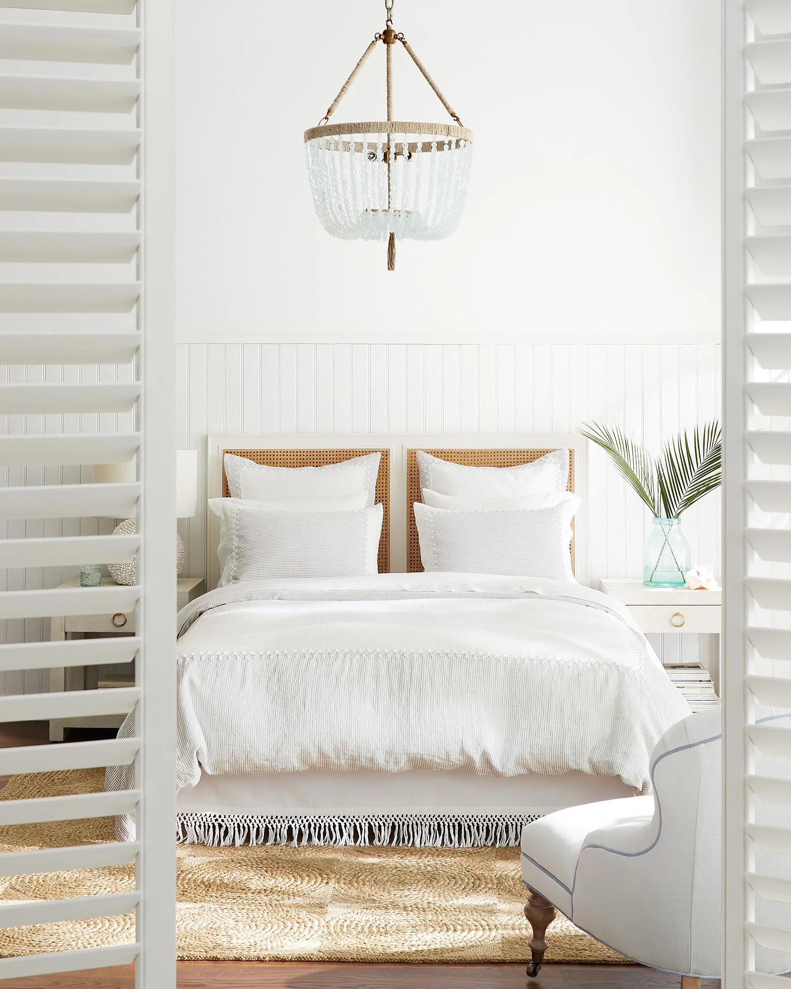 Serena and lily cane headboard deals