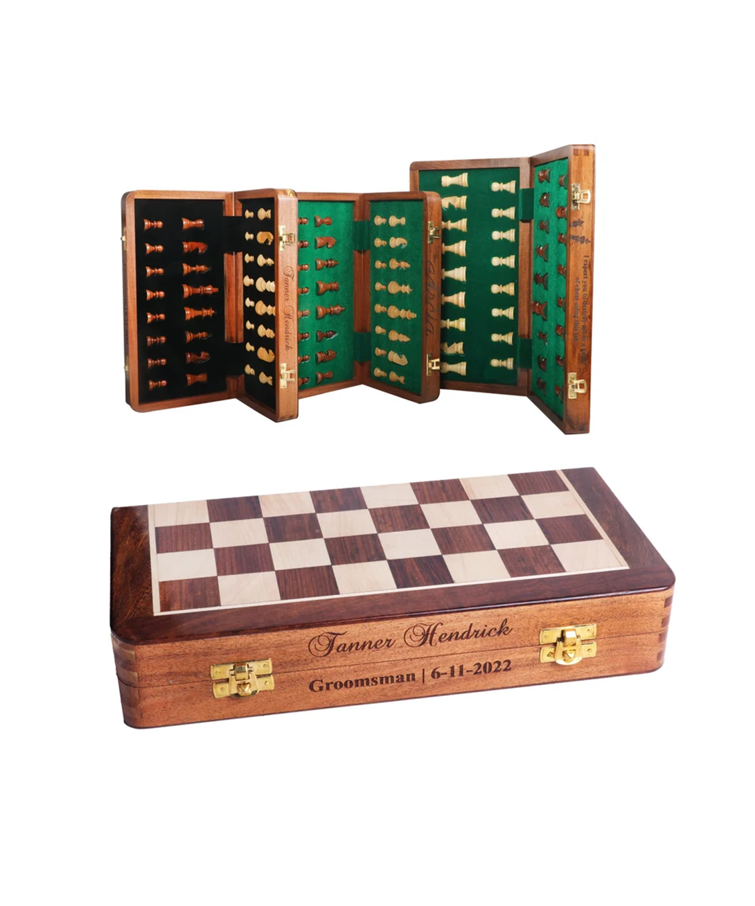 Personalised Wooden Chess Boards