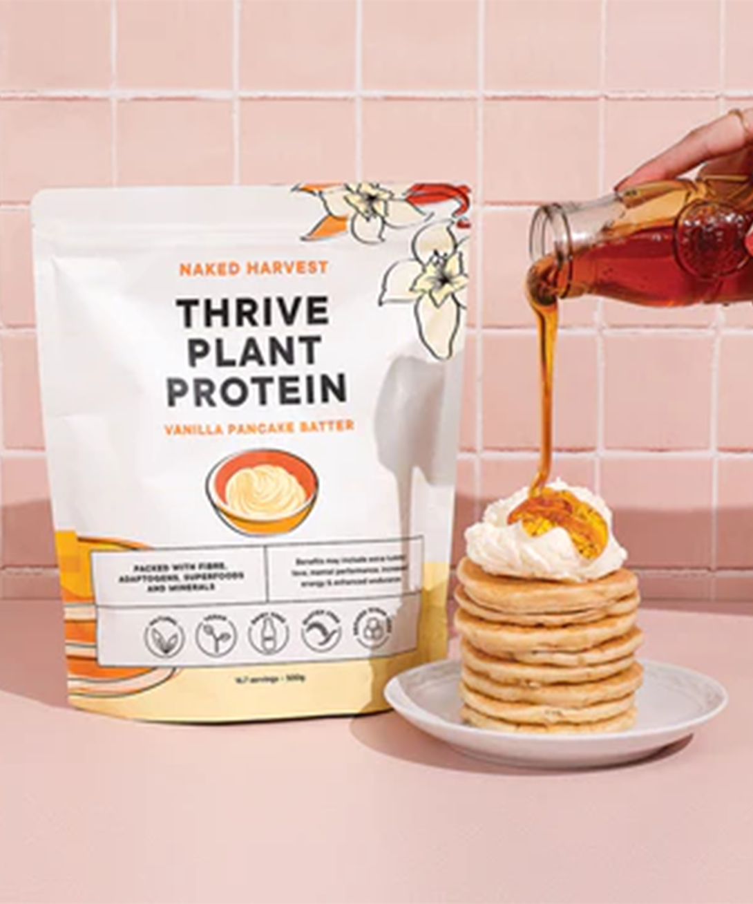 Naked Harvest + Vanilla Pancake Batter Plant Protein