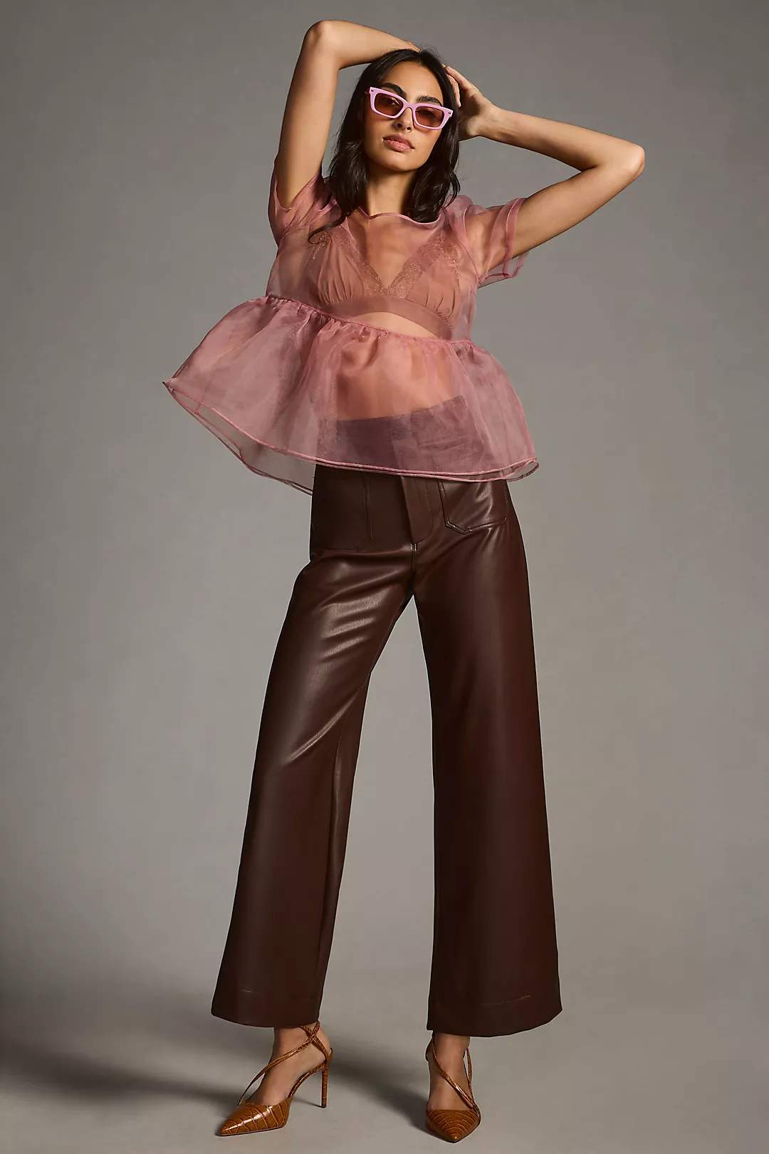 Maeve The Colette Patent Leather Pants