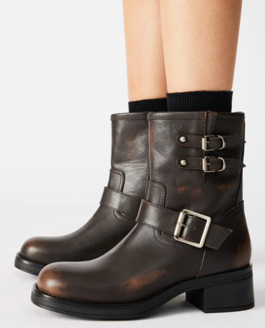 Archies Shoes Steve Madden Archie Womens Block Heel Side Zipper