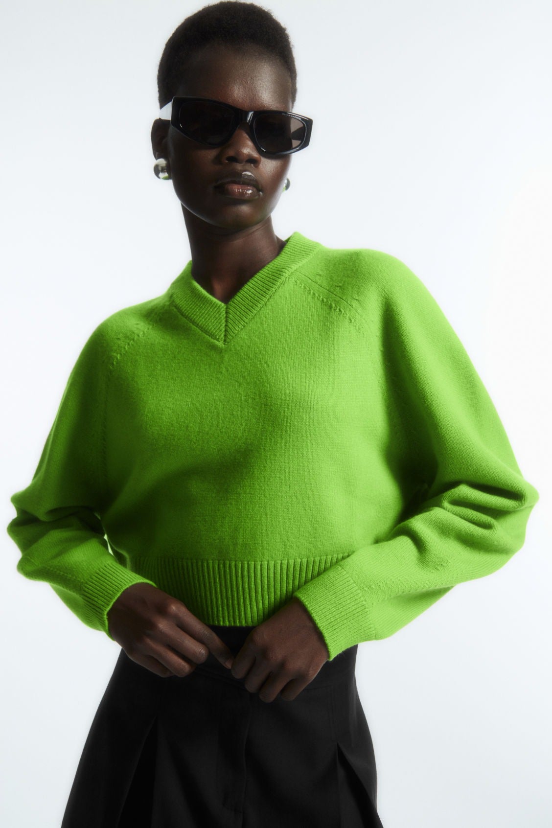 【IONSEOUL】Insible Summer V-Neck Knit 4JH335 Organic Linen Cotton Seed V-Neck Top | EILEEN FISHER