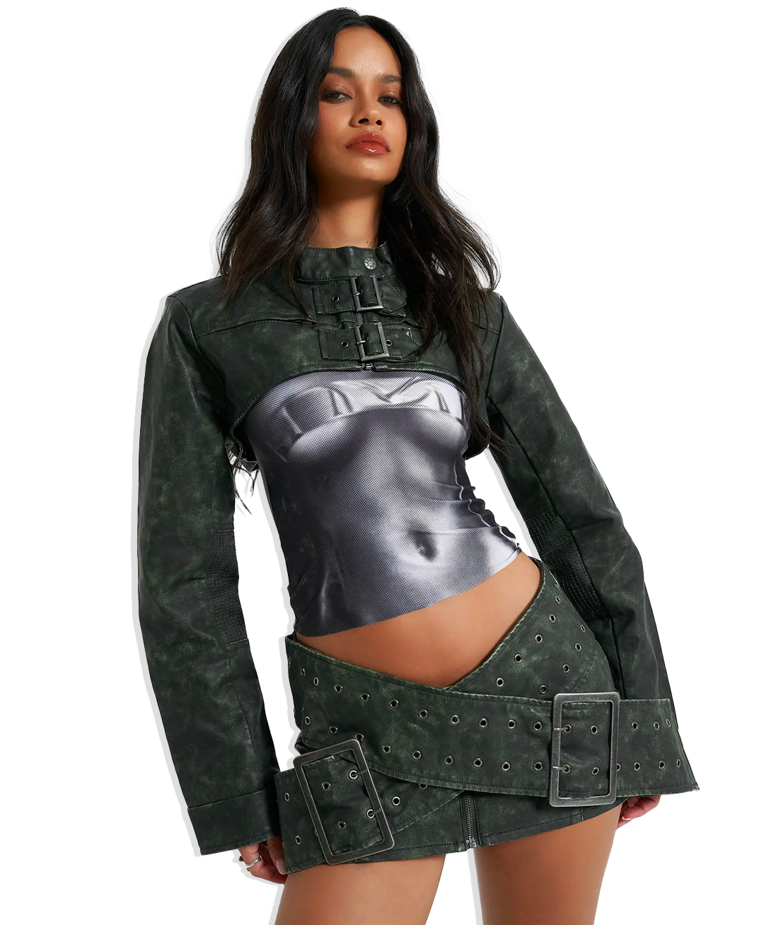 ‧˚₊*̥✧ jaded london razor skirt Jaded London + Assassin Micro Mini Skirt