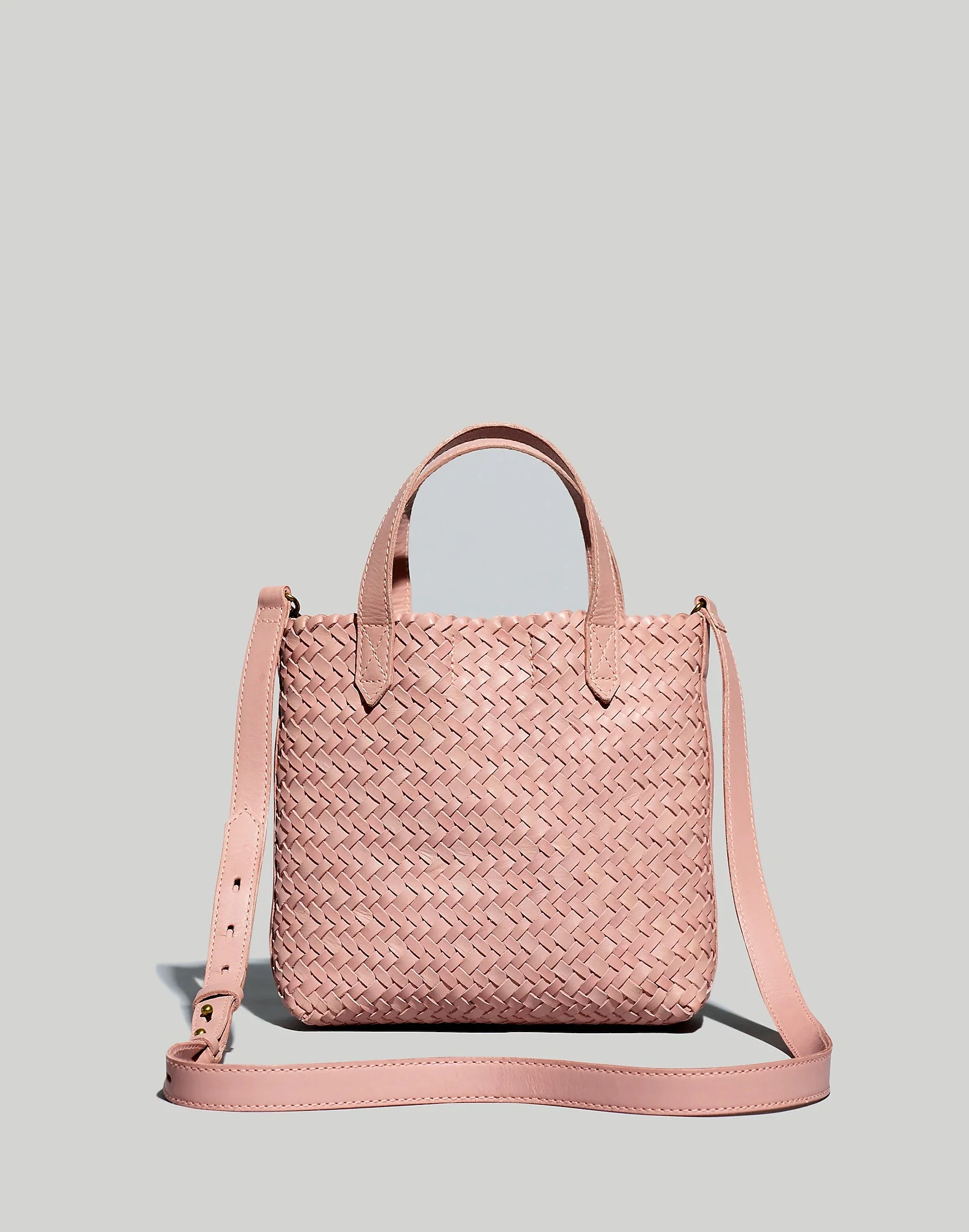 Madewell mini transport online perforated leather crossbody bag