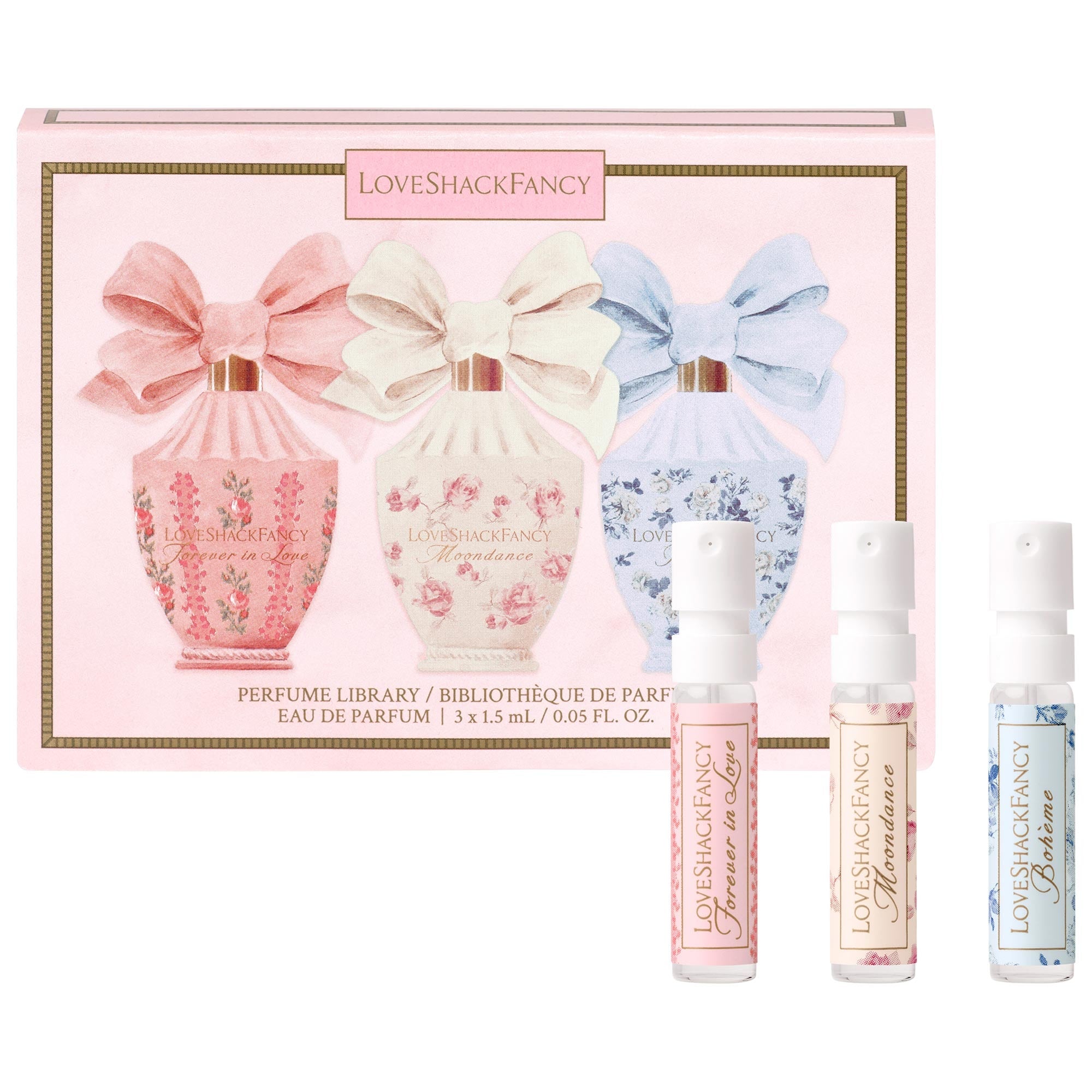 LoveShackFancy + Perfume Library Eau de Parfum Discovery Set