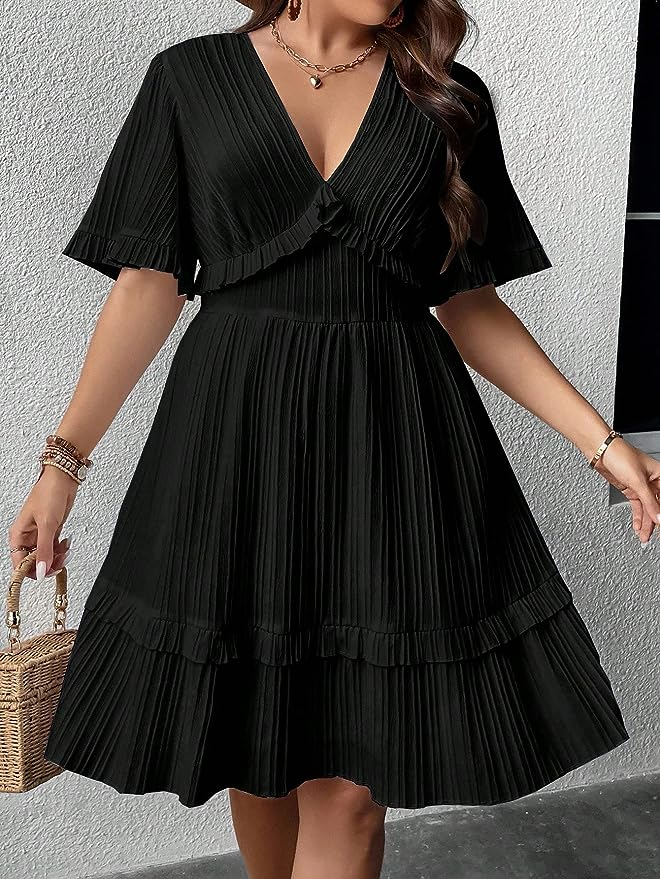 Amazon.com: Winter Dresses for Women 2024 Plus Size Valentines Day Dress  for Women Corset Wrap Pleated Plus Size Dresses Elegant Casual Hawaiian  Business Work Midi Dress Valentines Day Clothing 2023 (Beige,S) :