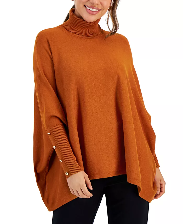 Petite 2025 poncho sweater