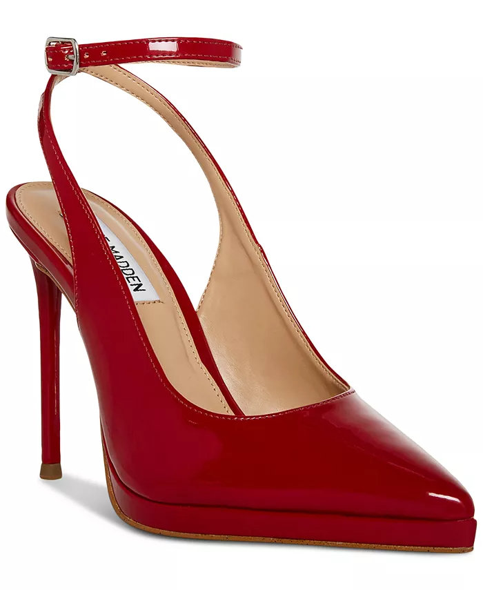 Steve Madden Zayla Pointed Toe Ankle Strap Stiletto Pumps