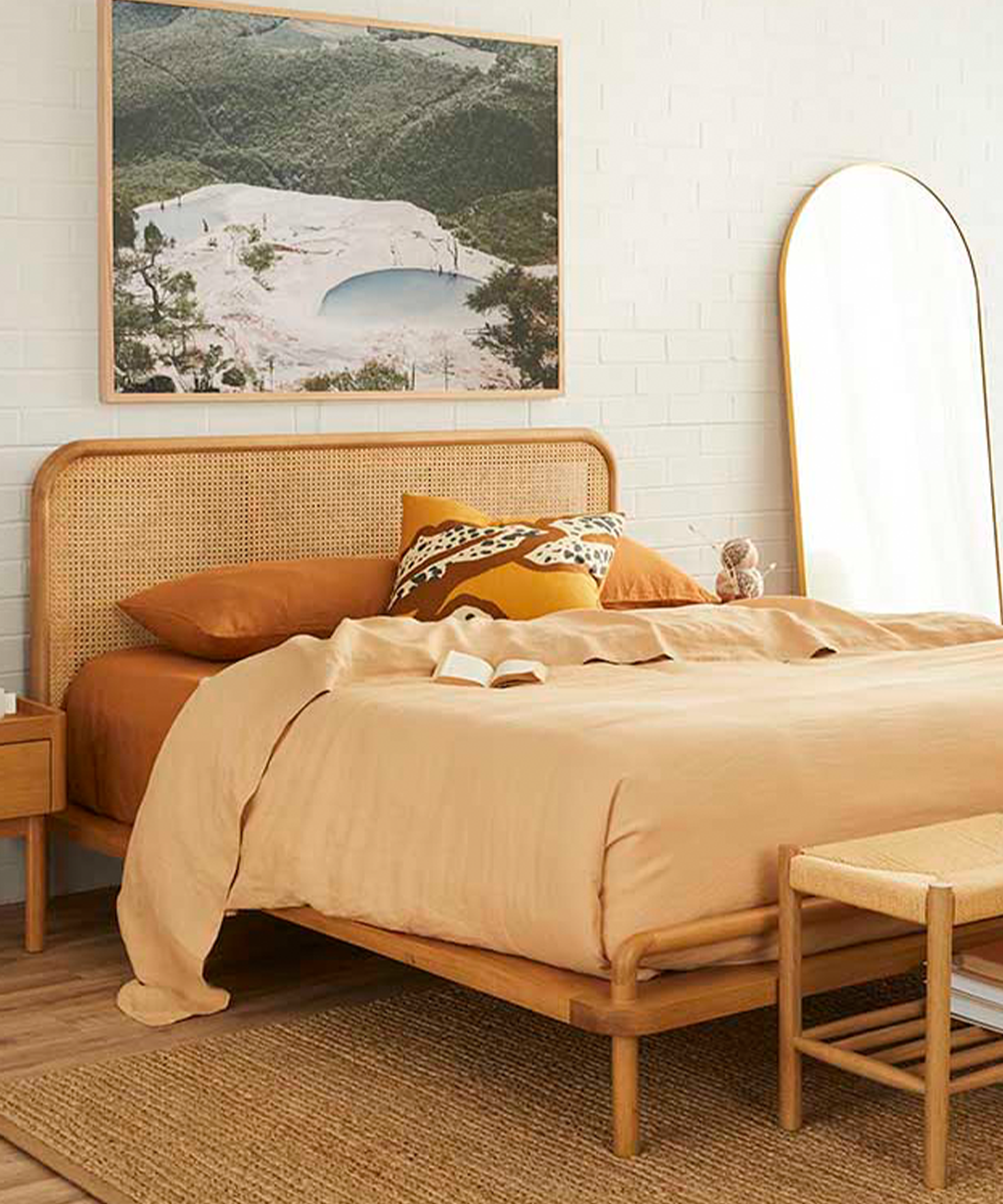 Life Interiors + Norah Rattan Queen Bed