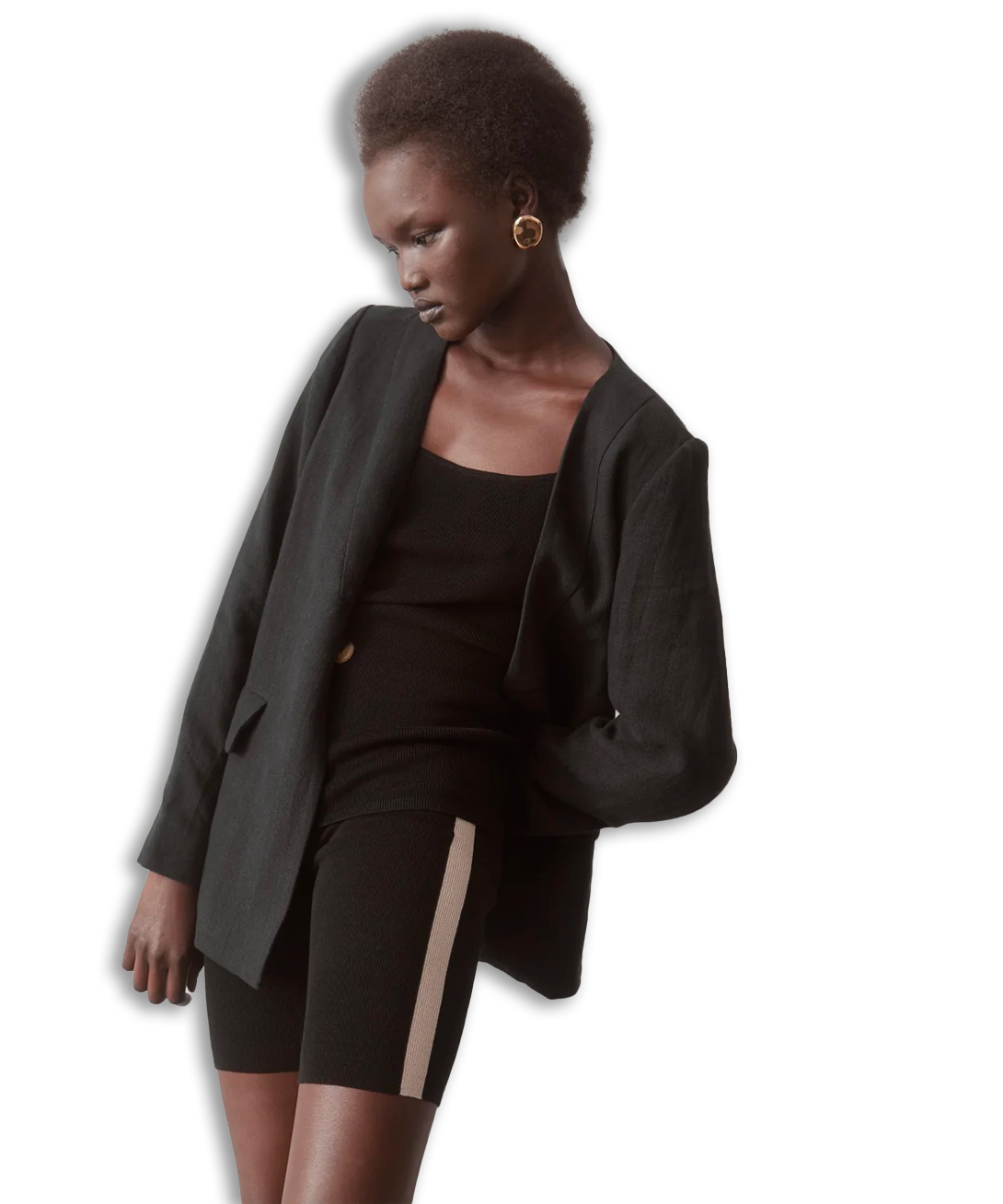 St Agni   Rib Knit Bike Shorts