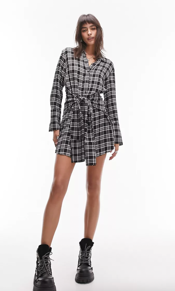 Topshop tie front 2024 dress