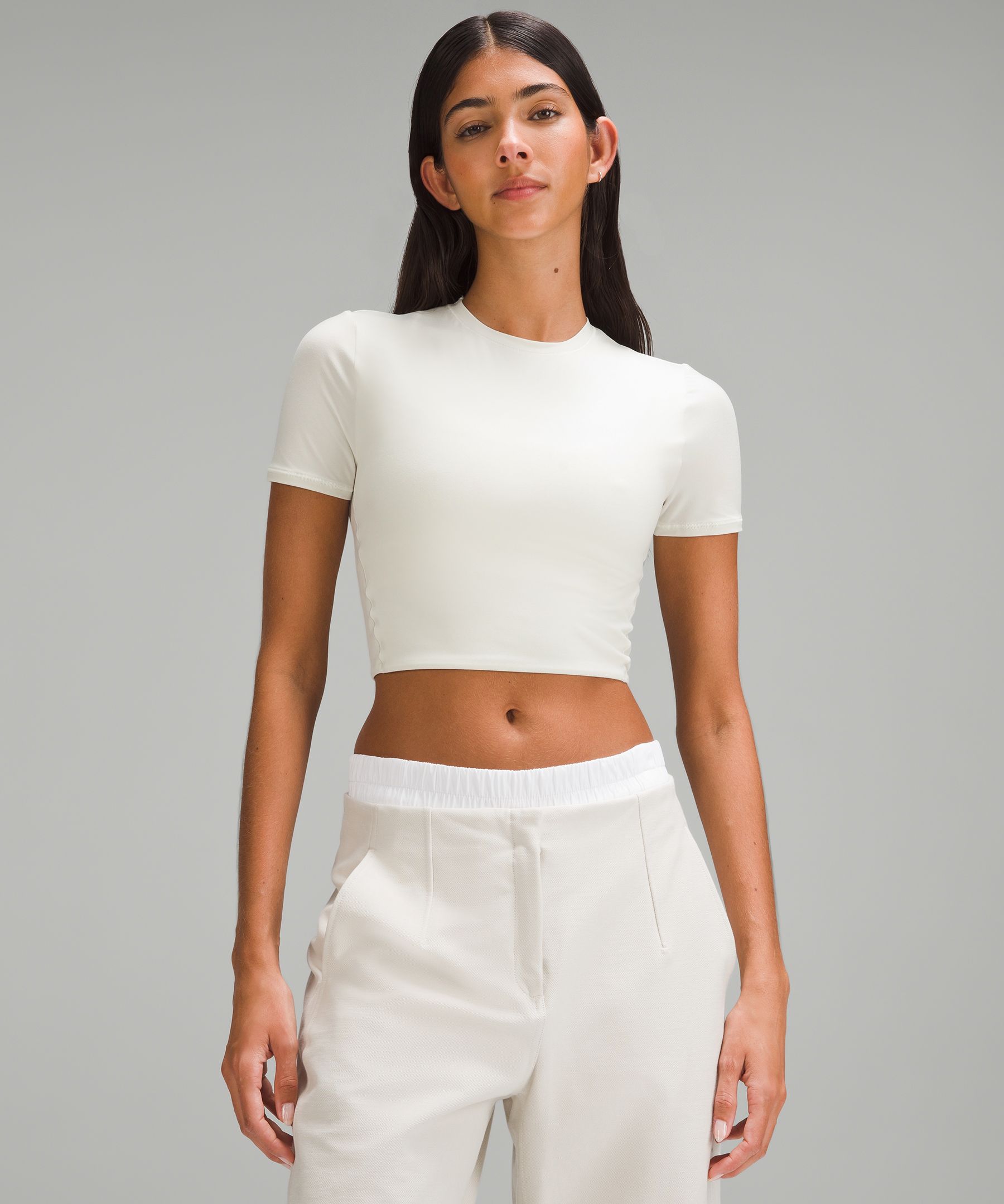 Lululemon + Crewneck Cropped T-Shirt