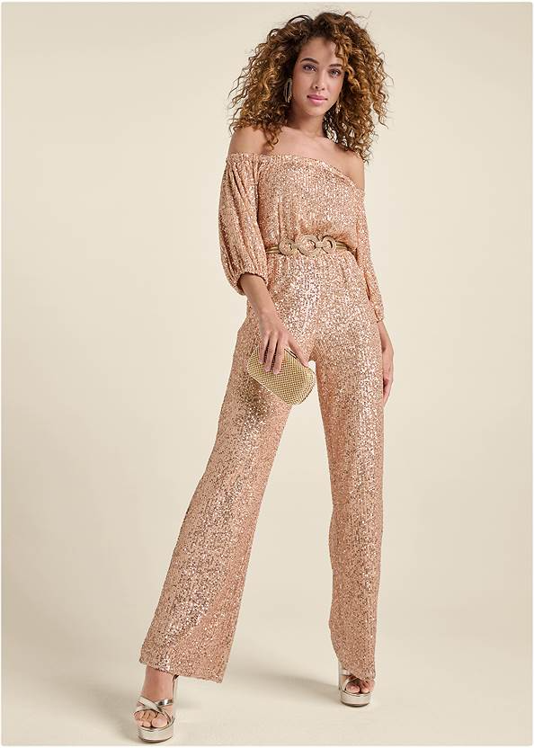 Venus sequin jumpsuit hot sale