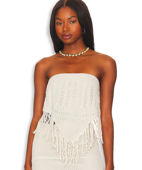 Line & dot clearance fuzzy alder sweater