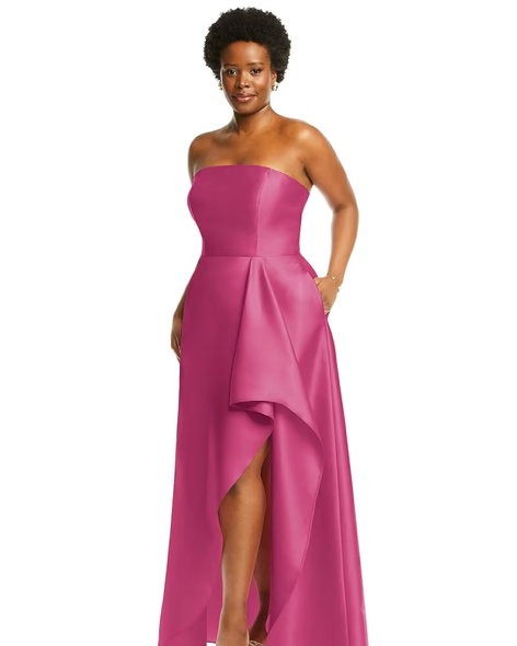 Alfred sung cap sleeve dupioni full length shop dress