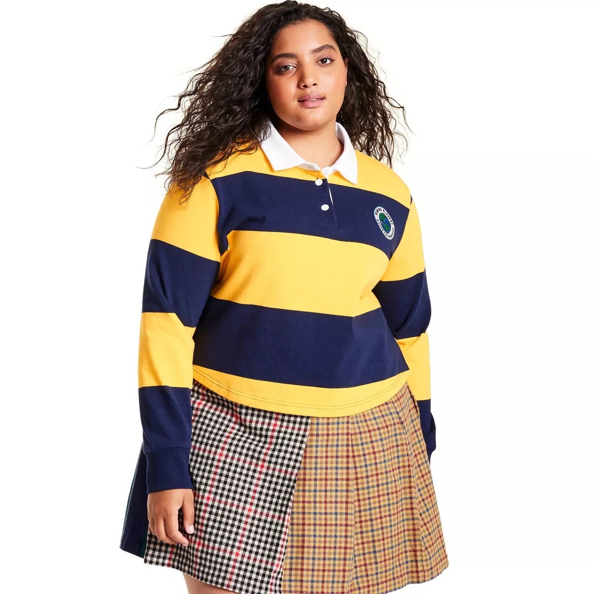 Rowing Blazers x Target + Women’s Stripe Collared Long Sleeve Rugby Shirt