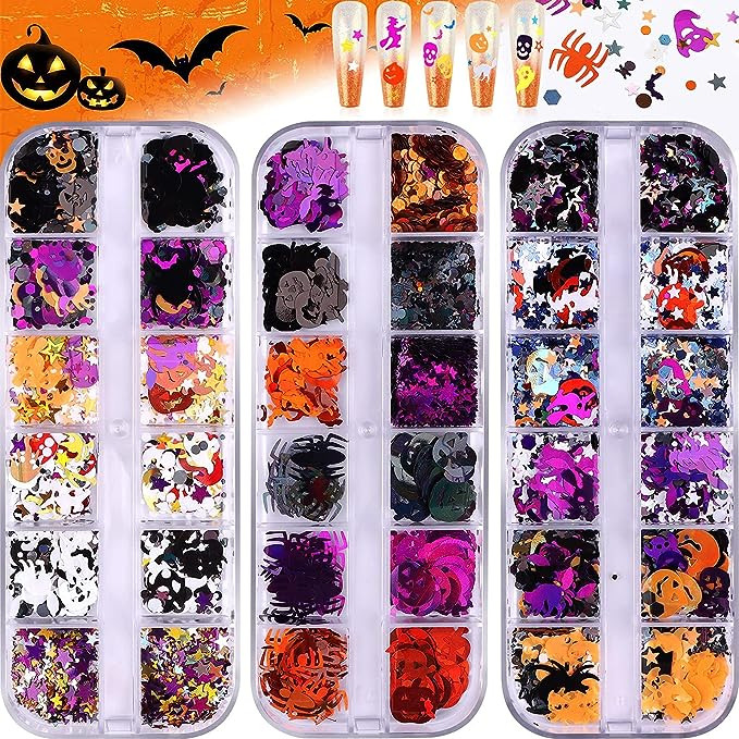 EBANKU + Halloween Nail Art Glitter Confetti