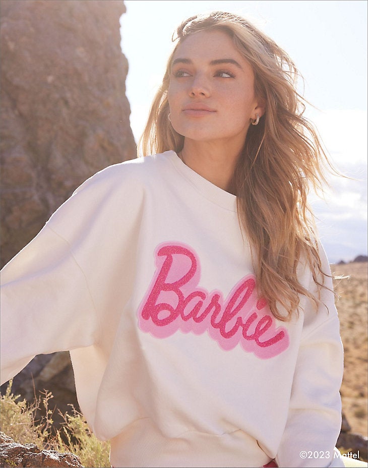 Barbie logo top sweatshirt