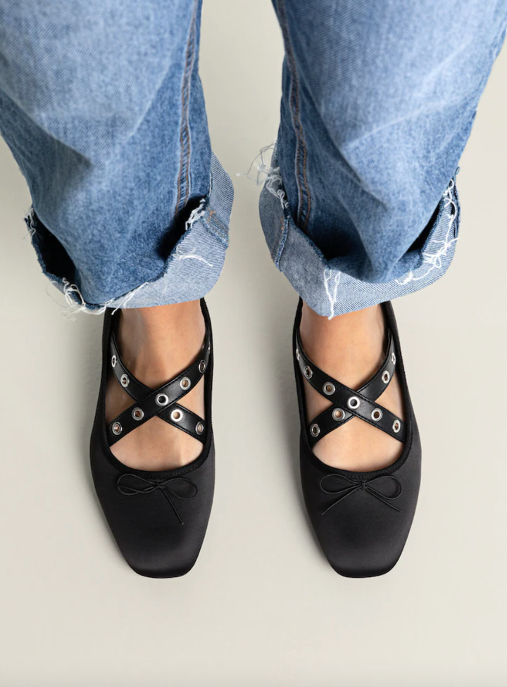 Studded clearance ballet pumps